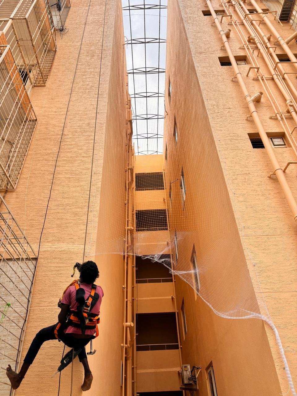 Best Duct Area Safety Nets in Bangalore by Vikram Safety Nets